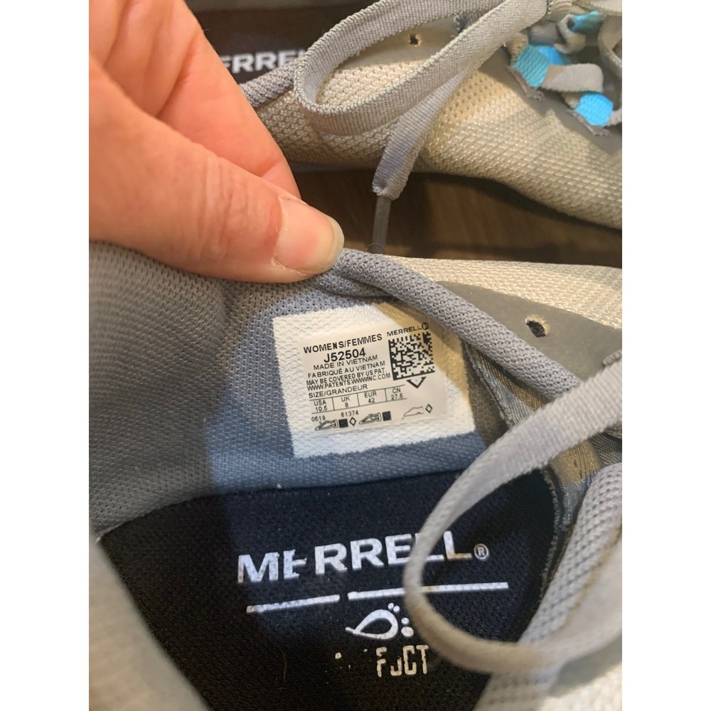 Merrell Vapor Glove 4 Sz 10.5 Mesh Gorpcore Barefoot Trail Running Womens Shoes - Picture 3 of 8